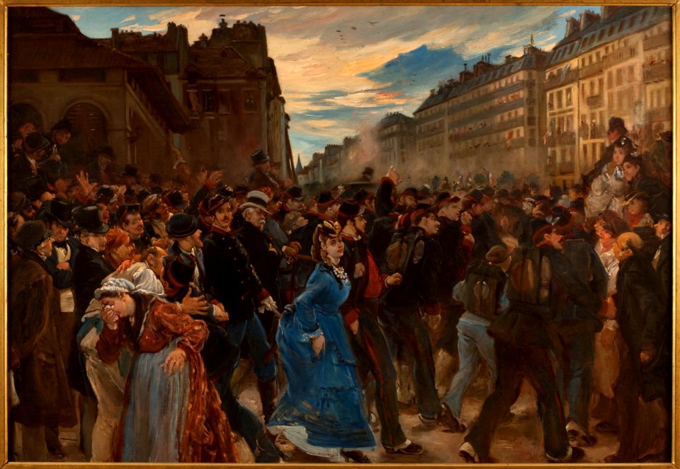 Alfred Dehodencq - Le départ des mobiles, en juillet 1870 - P2834 - Musée Carnavalet