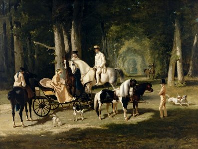 Alfred de Dreux - Monsieur et Madame Mosselman et leurs deux filles - PDUT1178 - Musée des Beaux-Arts de la ville de Paris
