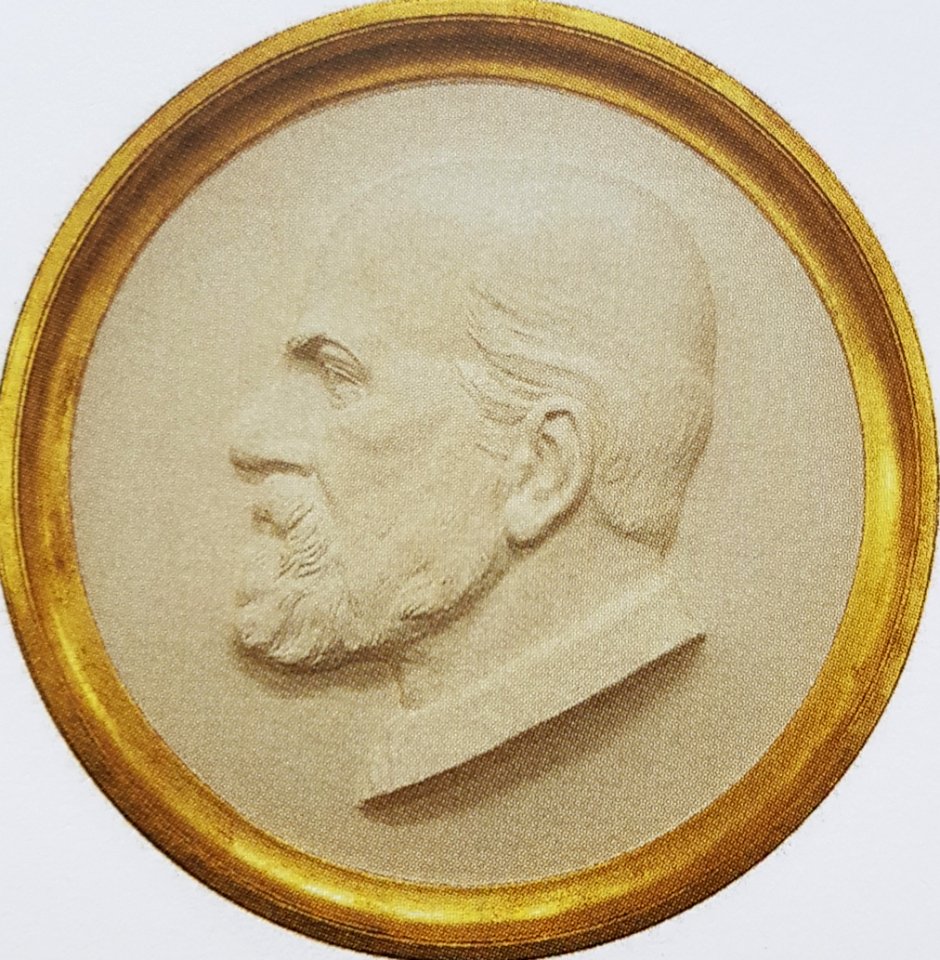 Alfred Gabriel Nathorst x okänd konstnär gips