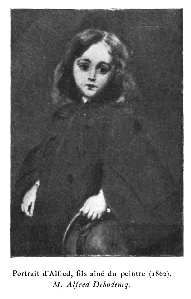 Alfred Dehodencq, portrait of his son, Alfred, 1862