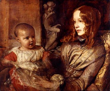 Alfred George Stevens (1817-1875) - Mrs Elizabeth Young Mitchell and her Baby - N03467 - National Gallery