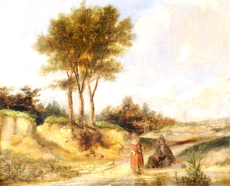 Alfred Gomersal Vickers (1810-1837) - Figures on a Country Road - 648412 - National Trust