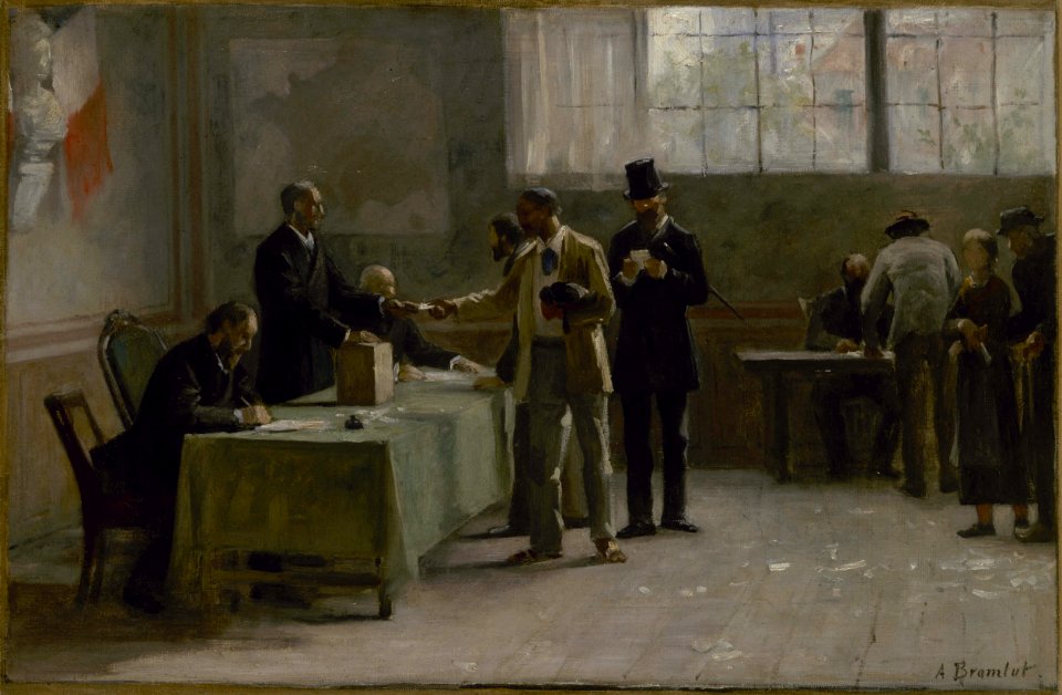 Alfred Henri Bramtot - Esquisse pour la mairie des Lilas , Le suffrage universel - PPP4597 - Musée des Beaux-Arts de la ville de Paris