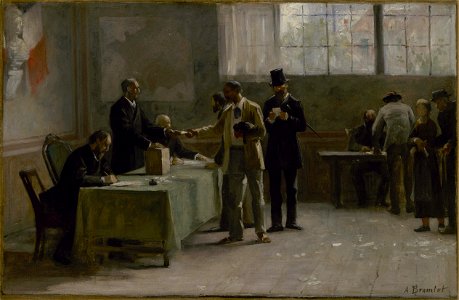 Alfred Henri Bramtot - Esquisse pour la mairie des Lilas , Le suffrage universel - PPP4597 - Musée des Beaux-Arts de la ville de Paris
