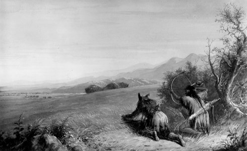 Alfred Jacob Miller - Approaching Buffalo - Walters 371940106