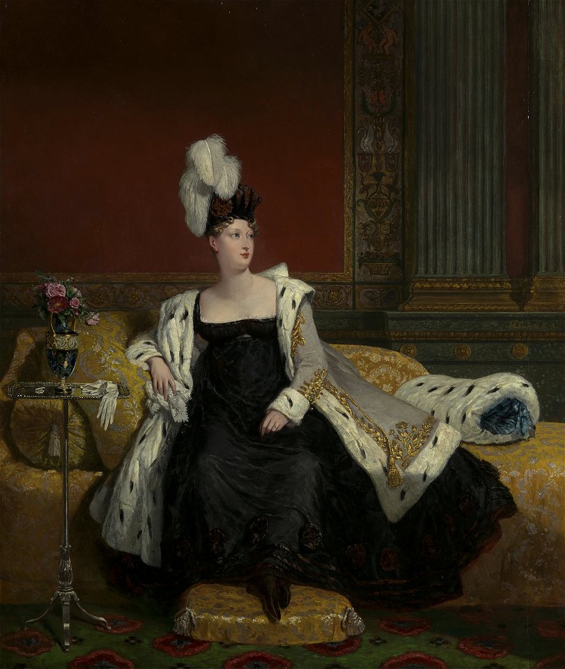 Alfred Edward Chalon (1780-1860) - Princess Charlotte of Wales (1796-1817), Princess of Saxe-Coburg-Saalfeld - RCIN 405449 - Royal Collection