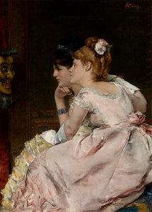 Alfred Emile Stevens, 1877c - The Japanese Mask