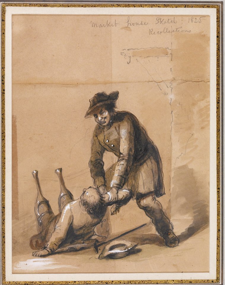 Alfred Jacob Miller - Market House Sketch - Walters 37246811
