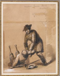 Alfred Jacob Miller - Market House Sketch - Walters 37246811