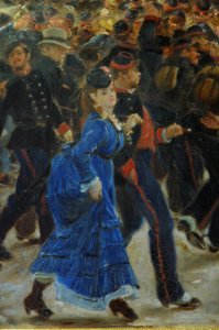 Alfred Dehodencq - Départ des mobiles de la Seine