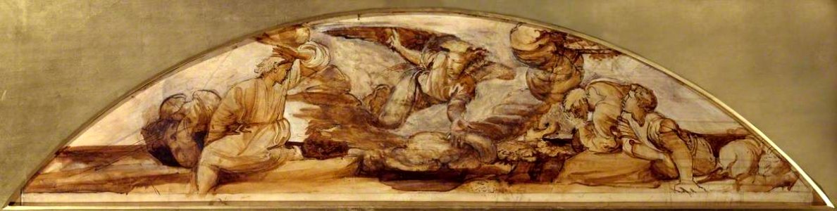 Alfred George Stevens (1817-1875) - The Angel Announcing the Birth of Our Lord to the Shepherds - N01957 - National Gallery