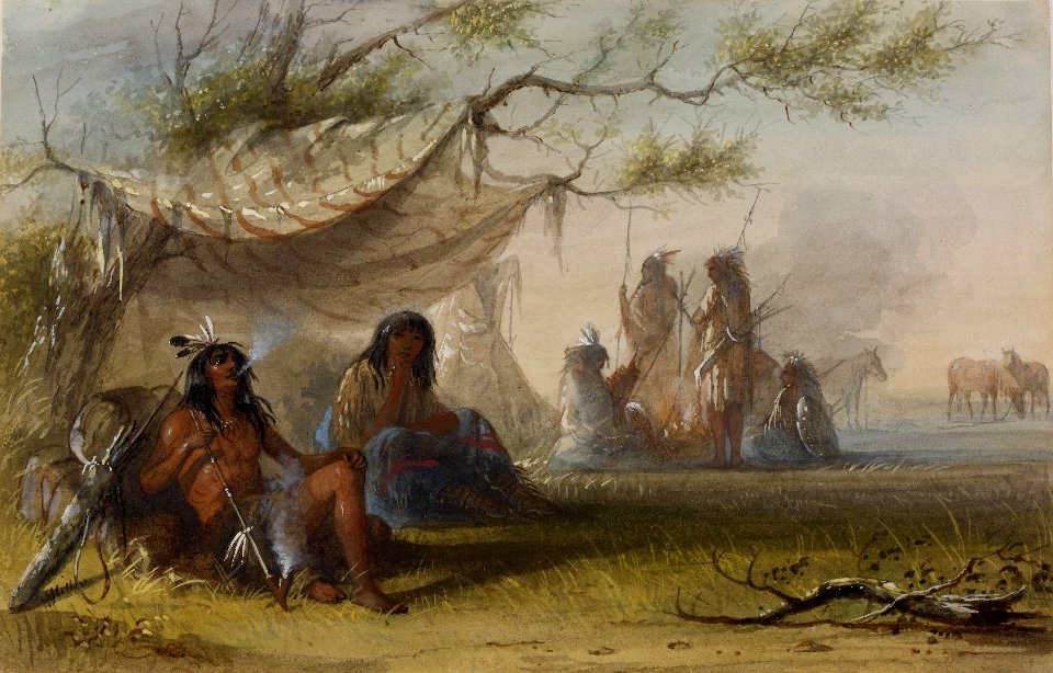 Alfred Jacob Miller - Indian Encampment - Walters 371940115