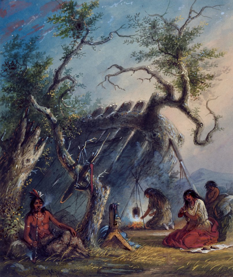 Alfred Jacob Miller - Indian Lodge - Walters 371940174