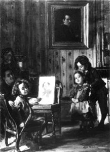 Alfred Dehodencq--Family portrait