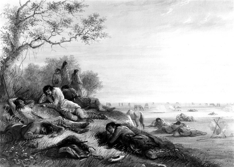 Alfred Jacob Miller - Noon-day Rest - Walters 371940139
