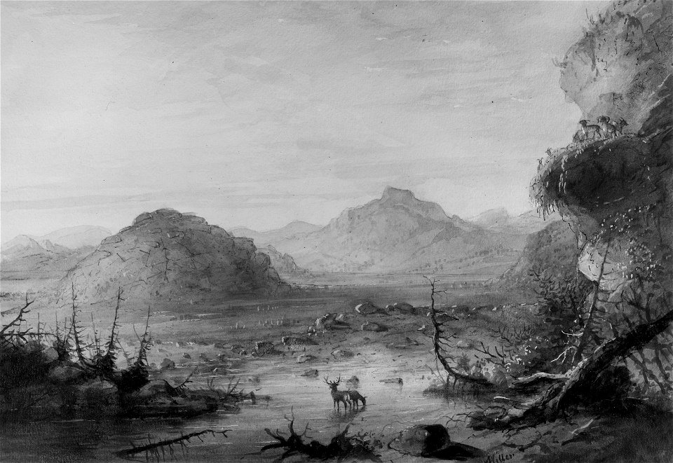 Alfred Jacob Miller - Rock Formations - Walters 371940109