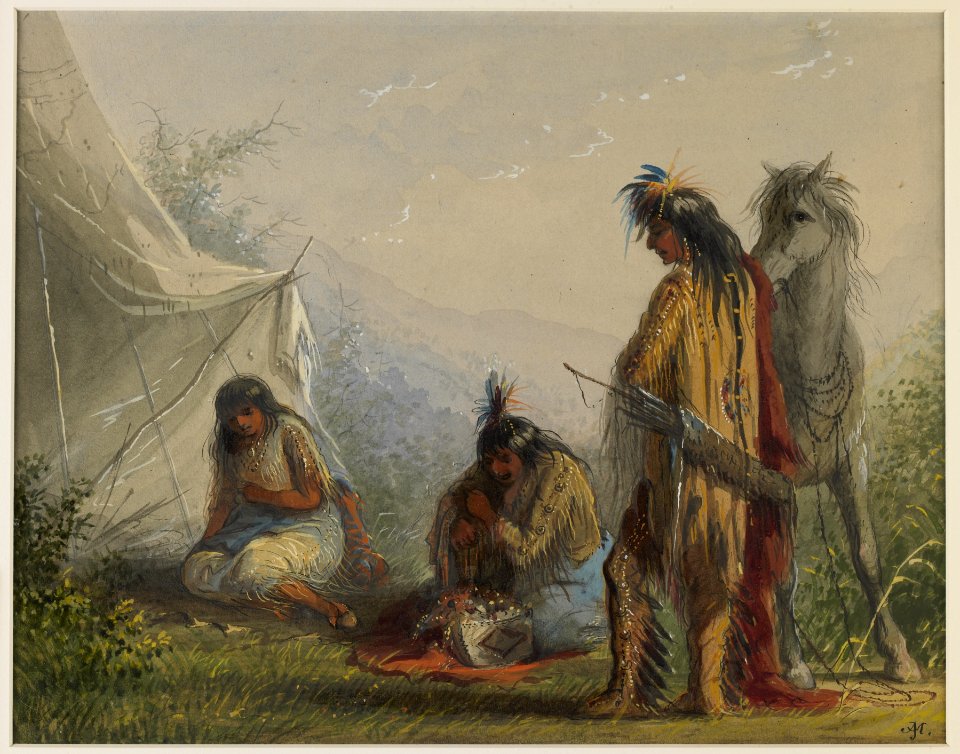 Alfred Jacob Miller - Indian Courtship - Walters 371940168