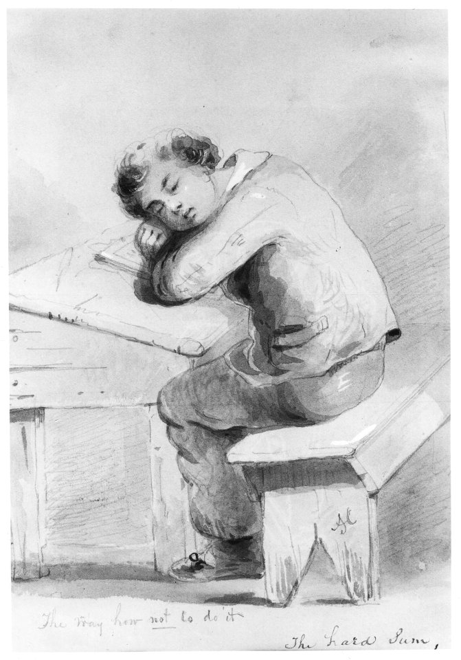 Alfred Jacob Miller - The Hard Sum - Walters 37246837