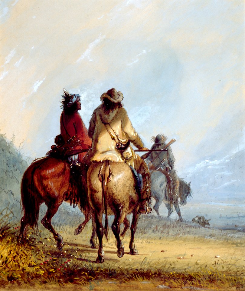 Alfred Jacob Miller - Trappers Starting for the Beaver Hunt - Walters 3719401