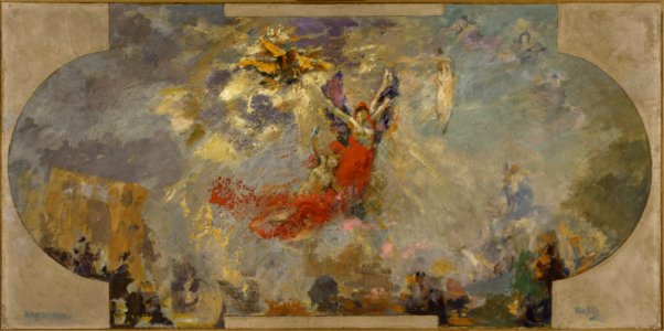 Alfred Philippe Roll - Esquisse pour le Petit Palais, galerie sud , Apothéose (plafond central) - PPP4233 - Musée des Beaux-Arts de la ville de Paris