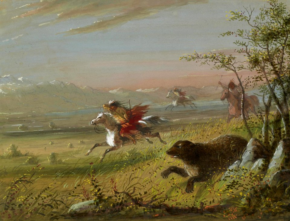 Alfred Jacob Miller - The Grizzly Bear - Walters 371940125