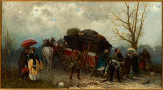 Alfred Kowalski Wierusz - Travel accident - MP 412 - National Museum in Warsaw