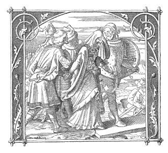 Alfred Rethel - Die Nibelungen 01 Kriemhildens Abschied