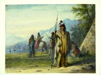 Alfred Jacob Miller - Snake Indian Camp - Walters 371940160