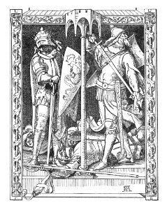 Alfred Rethel - Die Nibelungen 09 Wie Detrichts Recken erschlagen wurden