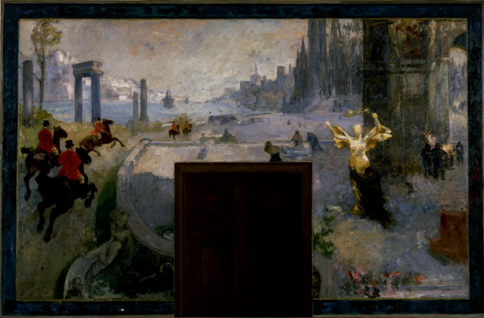 Alfred Philippe Roll - Esquisse pour l'Hôtel de Ville de Paris , Art, Mouvement, Travail, Lumières - PPP4232 - Musée des Beaux-Arts de la ville de Paris