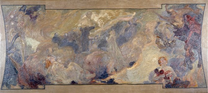 Alfred Philippe Roll - Esquisse pour le Petit Palais, galerie sud , La musique fantastique - PPP2368 - Musée des Beaux-Arts de la ville de Paris