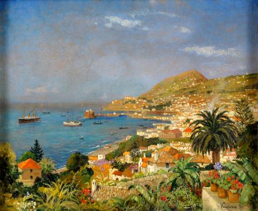 Alfred Kunze Blick auf Funchal (Madeira)