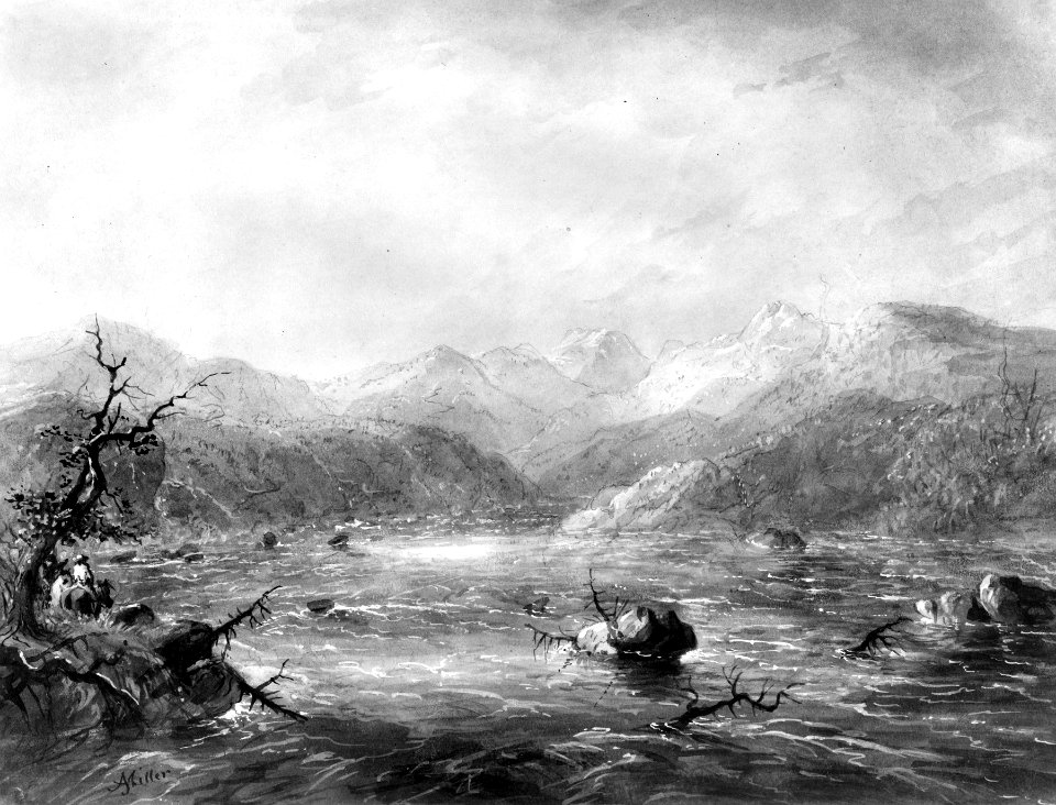Alfred Jacob Miller - The Mountain Torrent - Walters 371940120