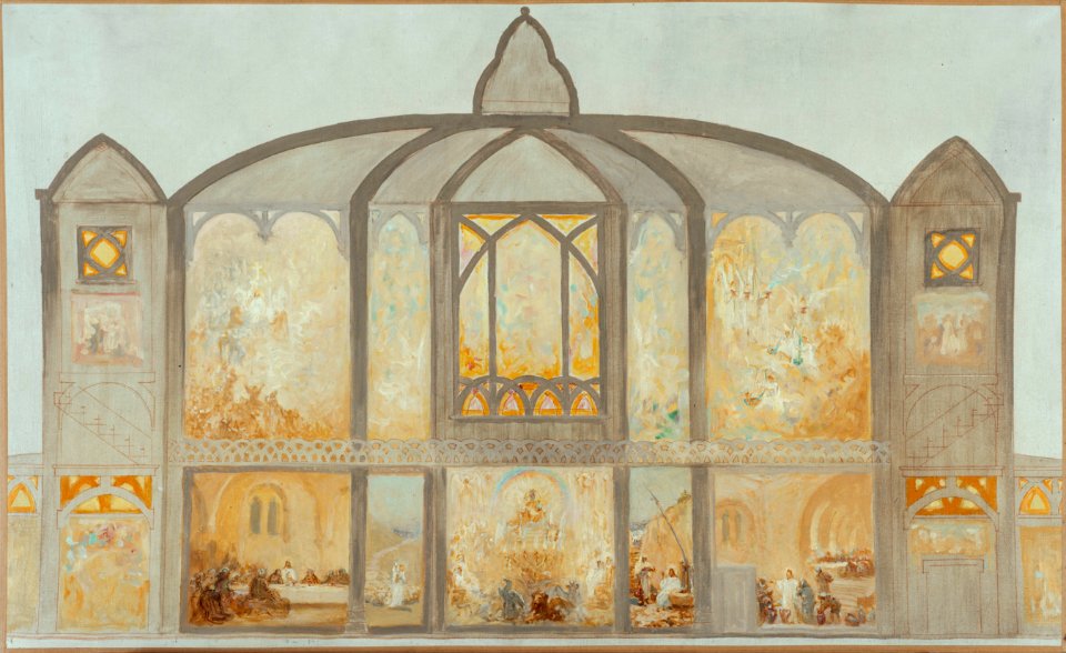 Alfred Plauzeau - Esquisse pour l'église Saint-Jean de Montmartre - PDUT1505 - Musée des Beaux-Arts de la ville de Paris
