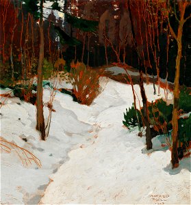 Alfred Poell Winterwald 1923