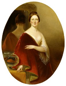 Alfred Jacob Miller - Portrait of Mrs Decatur Howard Miller (Eliza Credilla Hare) - Walters 372557