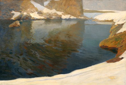 Alfred Poell - Bergsee - 1665 - Österreichische Galerie Belvedere