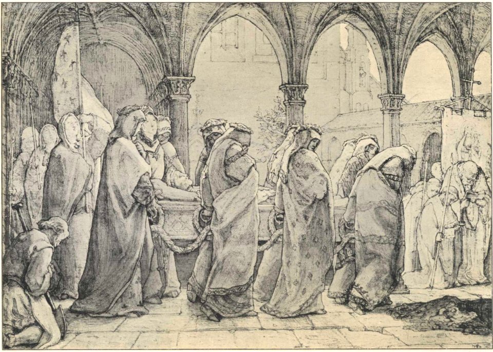 Alfred Rethel Frauenlobs Begräbnis