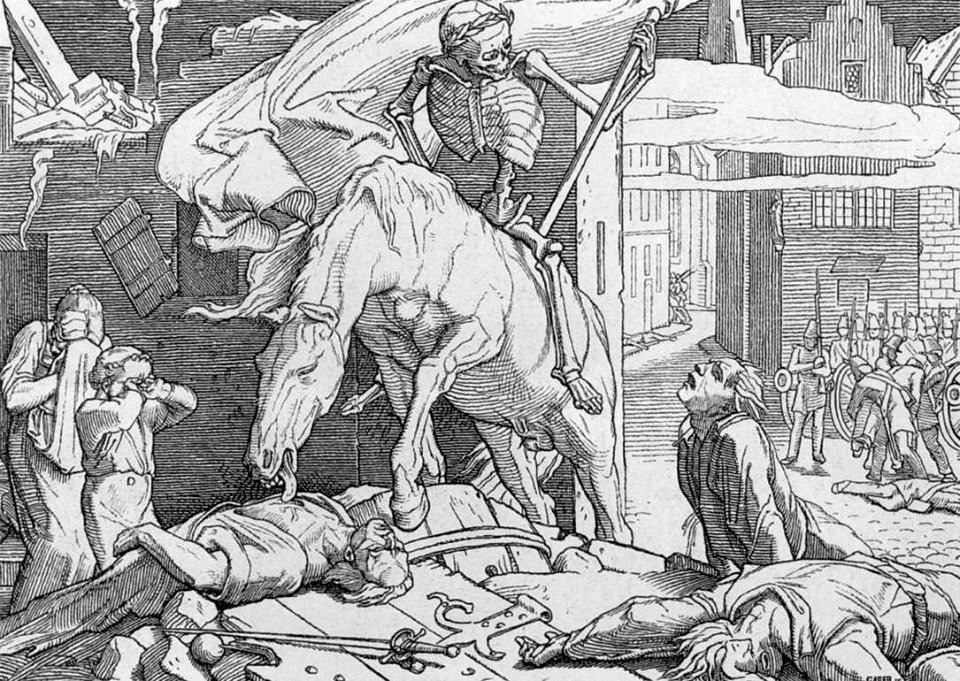 Alfred Rethel - Death on the Barricades - WGA19320