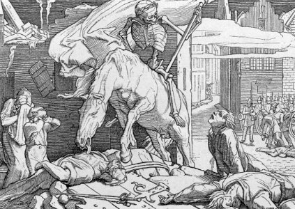 Alfred Rethel - Death on the Barricades - WGA19320