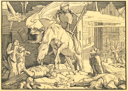 Alfred Rethel Totentanz Blatt 6. Free illustration for personal and commercial use.