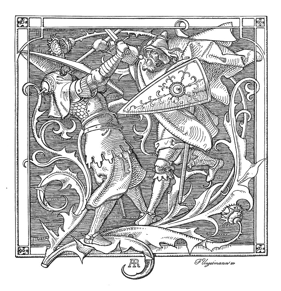 Alfred Rethel - Die Nibelungen 06 Wie Iring erschlagen ward