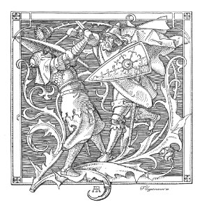 Alfred Rethel - Die Nibelungen 06 Wie Iring erschlagen ward