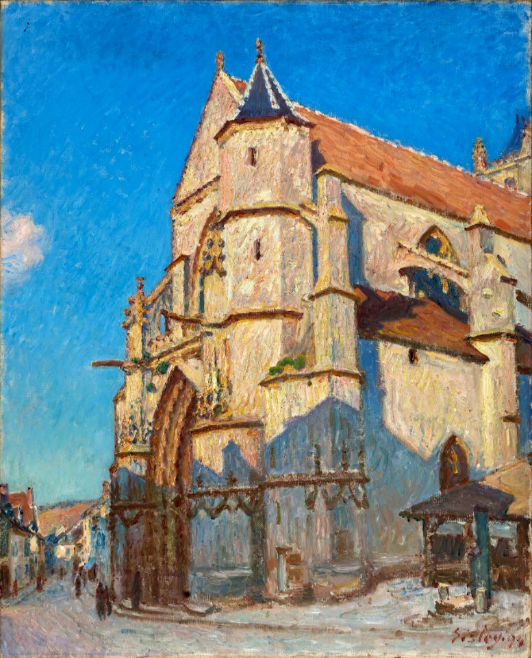 Alfred Sisley - L'Eglise de Moret (le soir) - PPP118 - Musée des Beaux-Arts de la ville de Paris