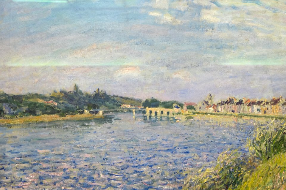 Alfred Sisley - Saint-Mammès sur le Loing - Free Stock Illustrations ...