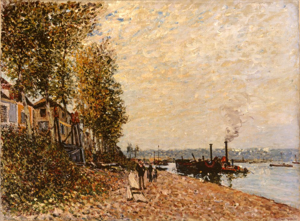 Alfred Sisley - Le remorqueur, le Loing à Saint-Mammès - PPP739 - Musée des Beaux-Arts de la ville de Paris