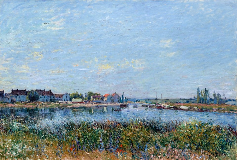 Alfred Sisley - Saint-Mammès le matin (1881)