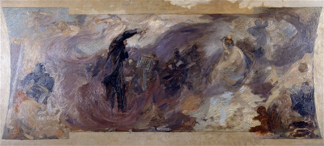Alfred Philippe Roll - Esquisse pour le Petit Palais, galerie sud , La musique fantastique - PPP2369 - Musée des Beaux-Arts de la ville de Paris