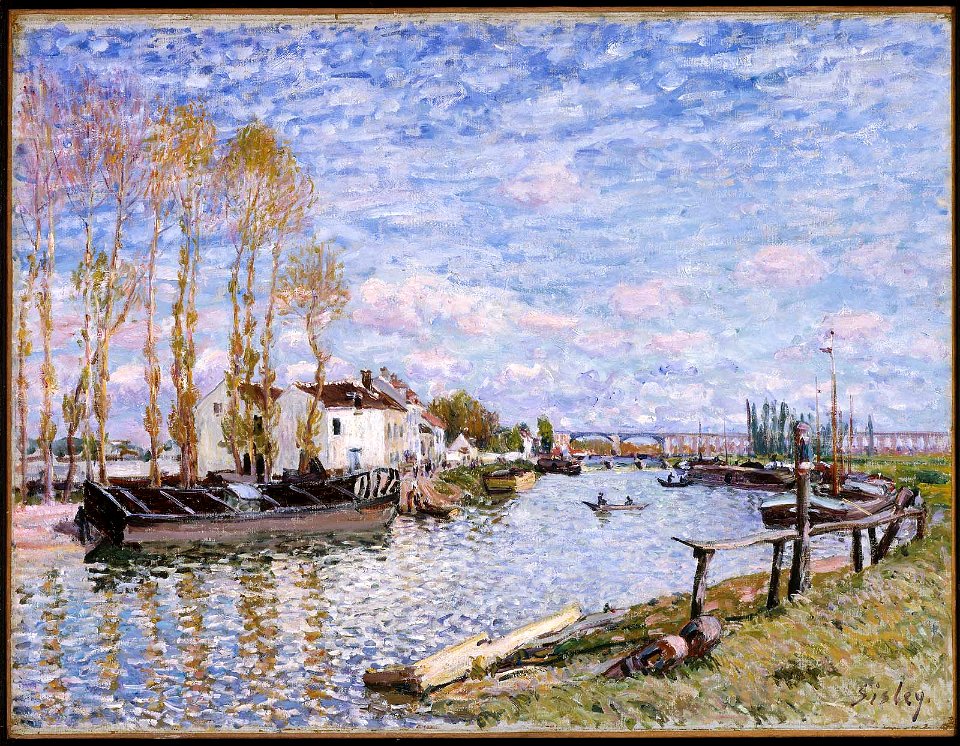 Alfred Sisley - The Loing at Saint-Mammès - 1993.44 - Museum of Fine Arts