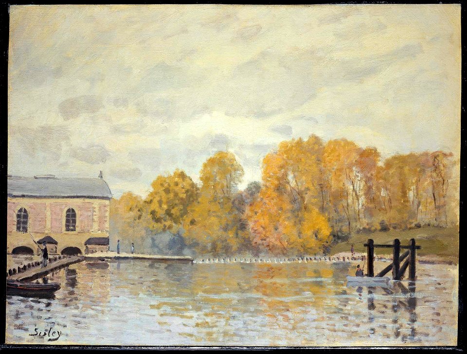 Alfred Sisley - Waterworks at Marly - 45.662 - Museum of Fine Arts